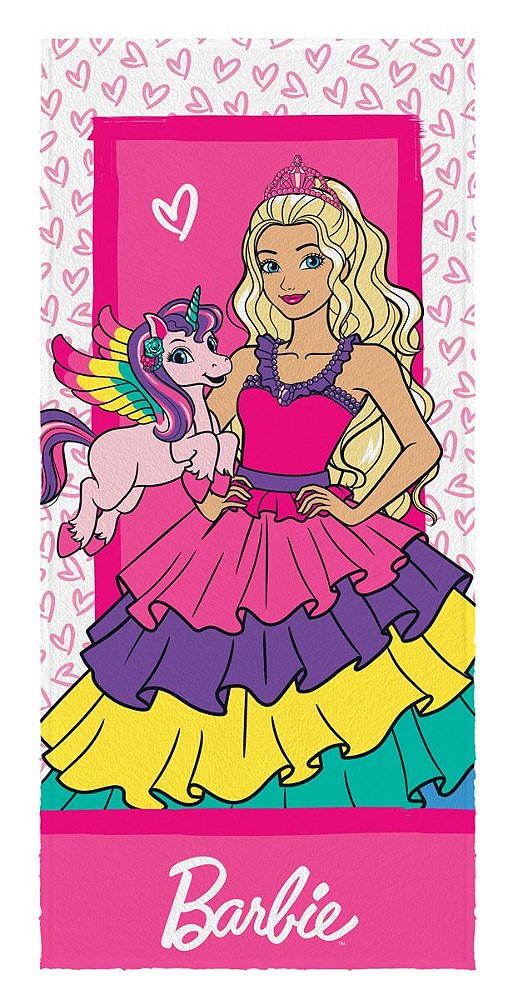 Toalha De Banho Infantil Barbie Reinos Magicos Sereia