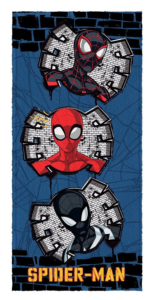 Toalha De Banho Felpuda Homem Aranha Lepper 120x60cm
