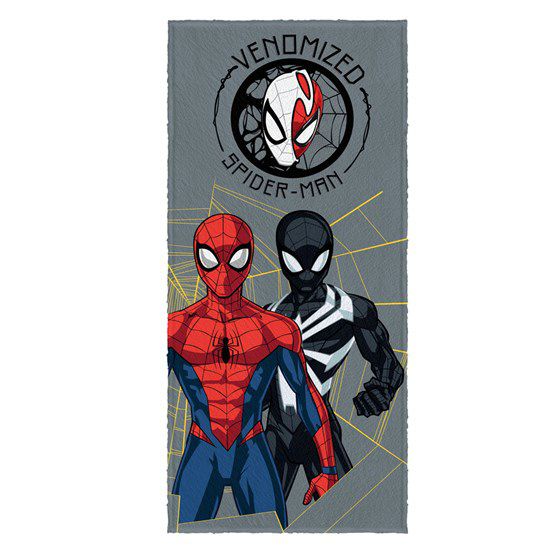 Toalha De Banho Felpuda Homem Aranha Lepper 120x60cm