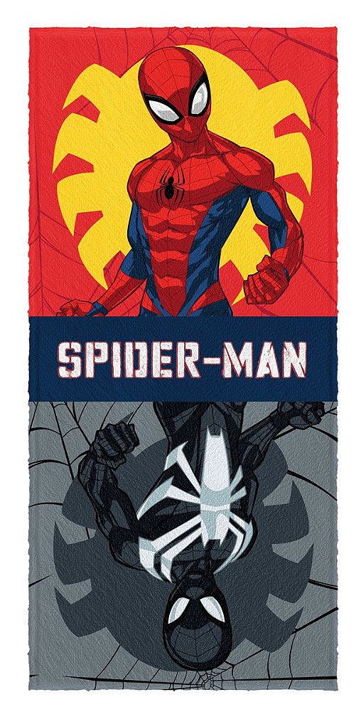 Toalha De Banho Felpuda Homem Aranha Lepper 120x60cm