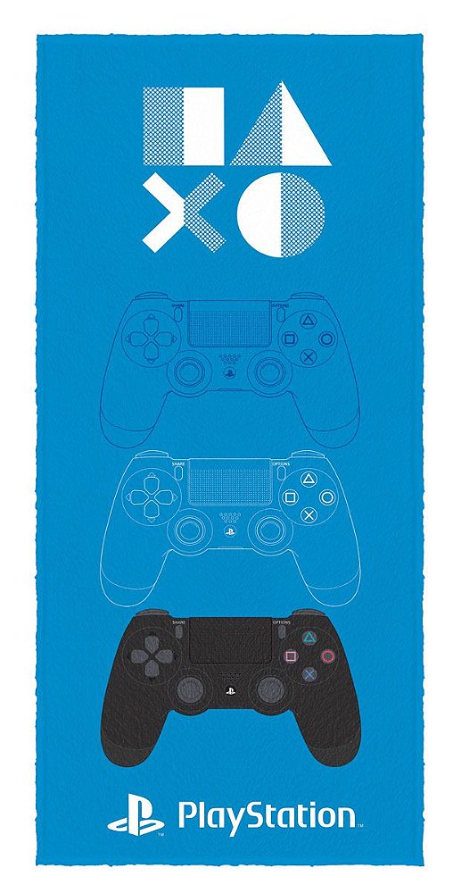 Toalha Felpuda Estampada PlayStation 60X120Cm Lepper