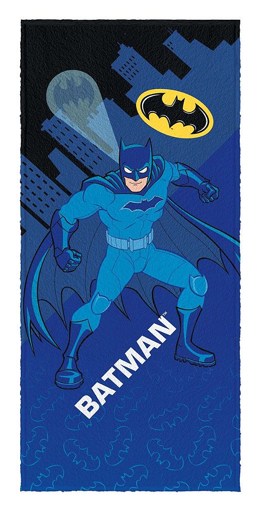 Toalha Felpuda Estampada batman 60X120Cm Lepper