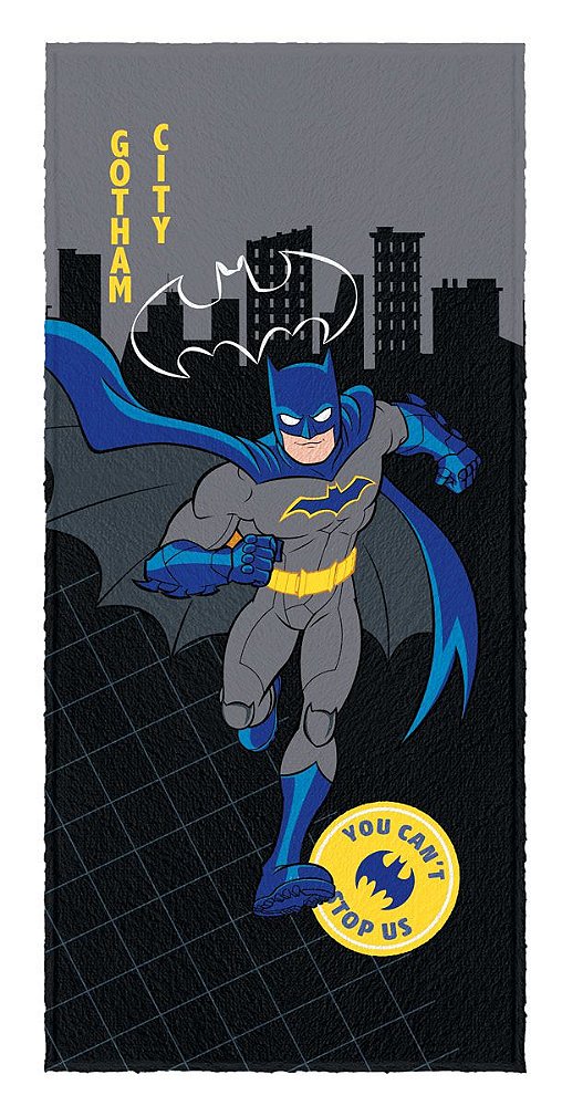 Toalha Felpuda Estampada batman 60X120Cm Lepper