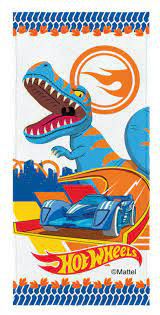 Toalha Felpuda Estampada Hot Wheels 60X120Cm Lepper