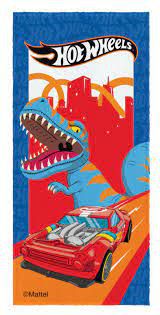 Toalha Felpuda Estampada Hot Wheels 60X120Cm Lepper