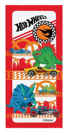 Toalha Felpuda Estampada Hot Wheels 60X120Cm Lepper