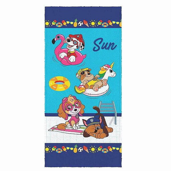 Toalha Felpuda Patrulha Canina Lepper 120X60CM