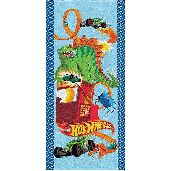 Toalha De Banho Infantil Hot Wheels Lepper Kids 120x60cm