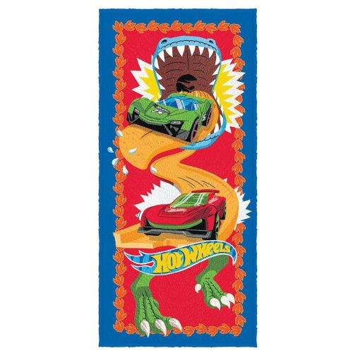 Toalha De Banho Infantil Hot Wheels Lepper Kids 120x60cm