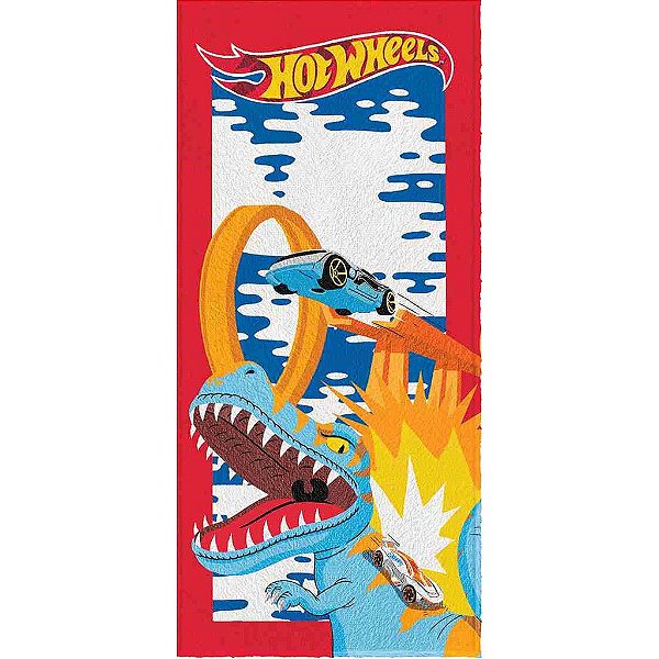 Toalha De Banho Infantil Hot Wheels Lepper Kids 120x60cm