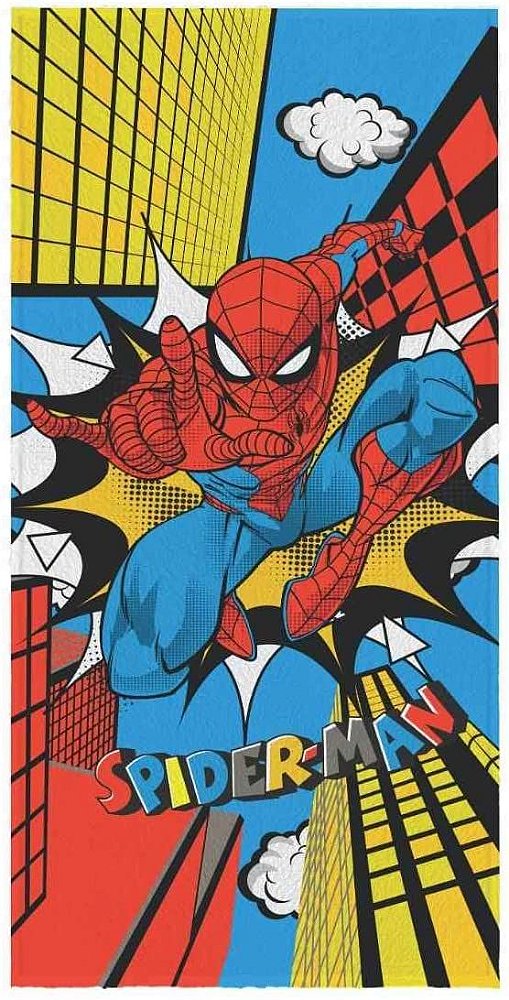 Toalha Felpuda Transfer Spider Man 120X60CM LEPPER