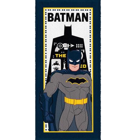 Toalha Felpuda De Banho Estampada Batman 5 120x60cm Lepper