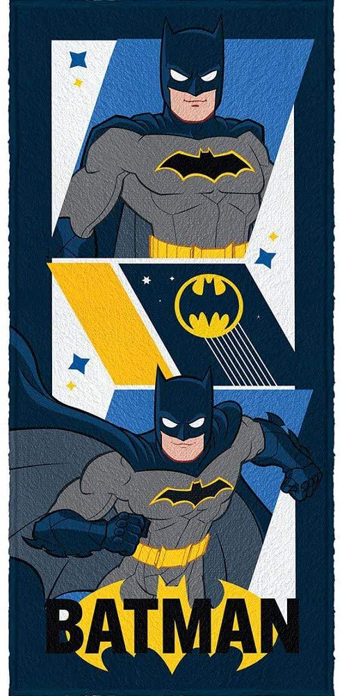 Toalha Felpuda De Banho Estampada Batman 5 120x60cm Lepper