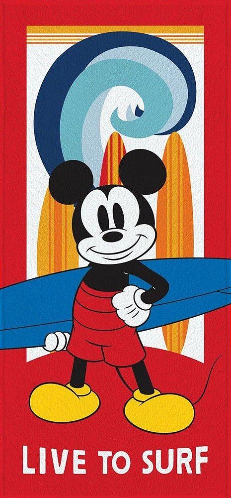 Toalha De Banho Mickey (Surf Club) - Lepper