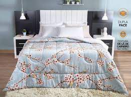 Coberdrom Fleece Dupla Face Queen  2,40mx2,60m  Azul Claro
