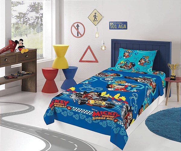 JOGO DE CAMA 2 PECAS DO MICKEY LEPPER