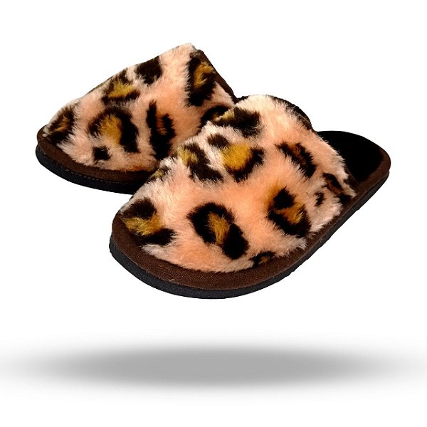 CHINELO QUENTE FEMENINA  DO N° 39/40 ONCINHA ROSA