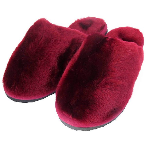 CHINELO QUENTE FEMENINA  DO N° 37/38 BORDO