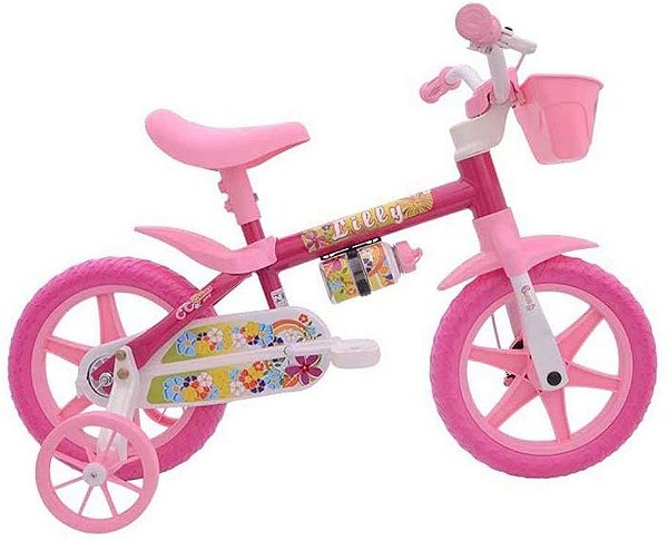 Bicicleta Aro 12 Feminina Nathor Lilly