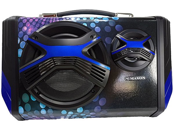 Caixa de som Speaker Usb Sd Radio Fm - Bluetooth Roxo MX6152