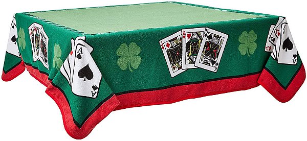 Toalha De Mesa Aveludada Jocker Baralho Poker Truco Lepper