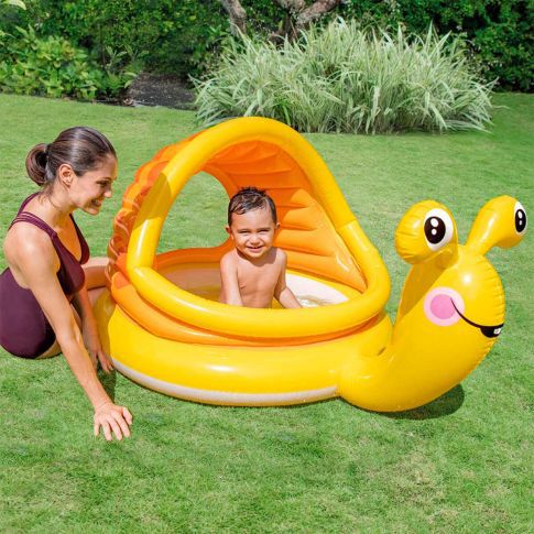 Piscina Inflável Infantil Intex Bebê Caracol Preguiçoso 53L