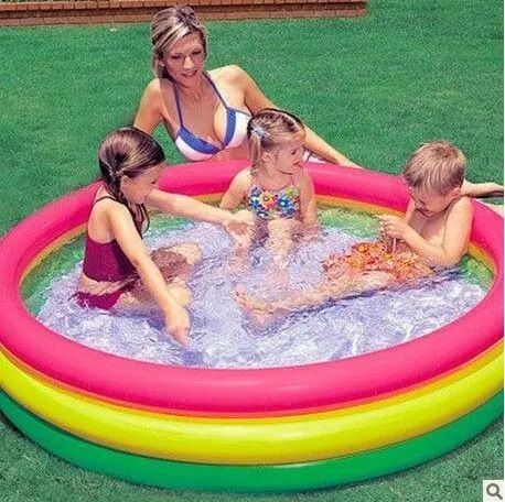 Piscina Infantil Inflavel Colorida Aprox. 120cm 395 Litros