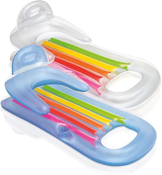 Boia Colchão Bronzeador Malibu Com Encosto Intex