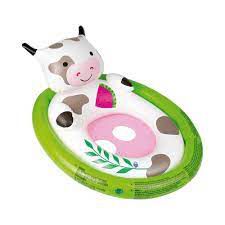 Boia Inflavel Oval Com Fralda Bichinhos Cor:Vaca