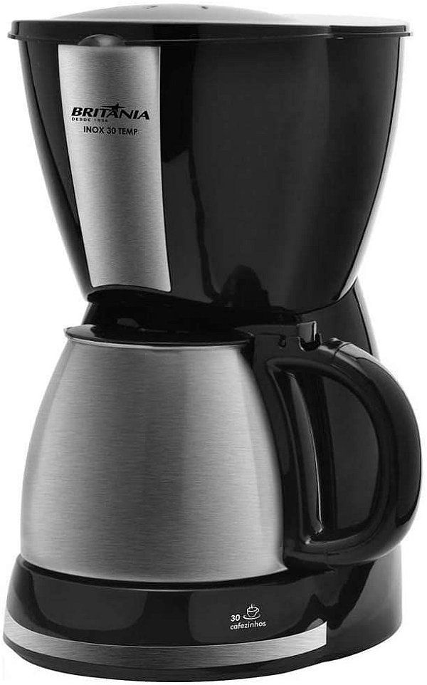 Cafeteira Eletrica 600ml Inox 15 Temp Britania 127v