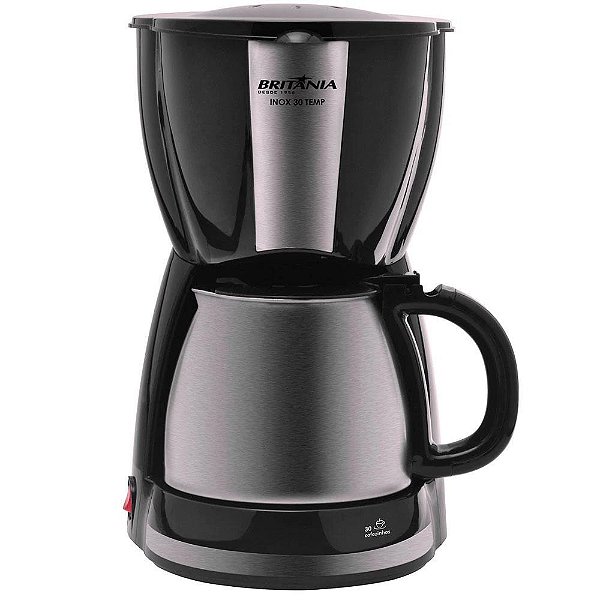 Cafeteira Britania 30 Xicaras Temp Inox 220v