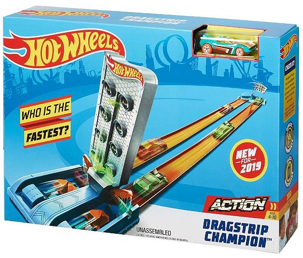 Nova Pista Hot Wheels Campeonato De Corridas Mattel  GBF82