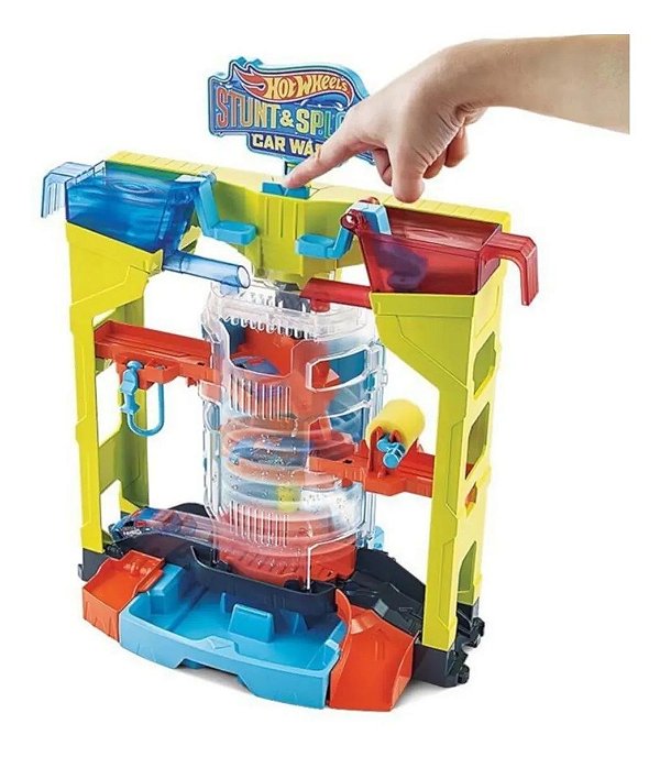 Conjunto Pista Hot Wheels Lavagem Carros Acrobática Mattel