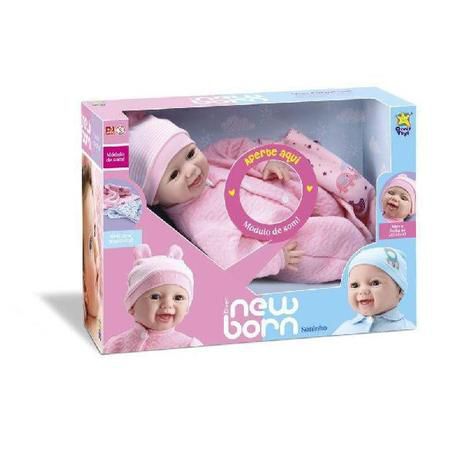 Boneca New Born Soninho - Diver Toys Cor:Rosa