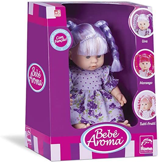 Boneca Bebe Aroma Uva Roma Ref 5228