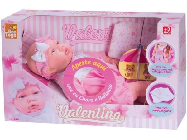Boneca Valentina Com Canguru Beetoys