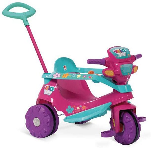 Triciclo VeloBaby Passeio Gatinha Bandeirante Ref 207