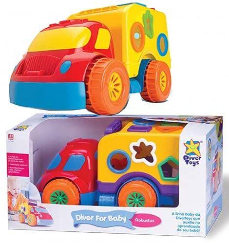 Carrinho Robustus Baby Blocos Didaticos Diver Toys 639