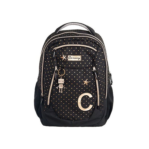 MOCHILA JUVENIL EM POLIESTER Dourado