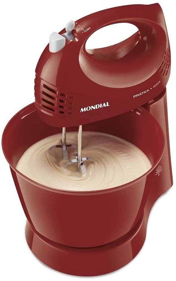Batedeira Mondial Pratica 400W B-44-R Vermelho - 127V