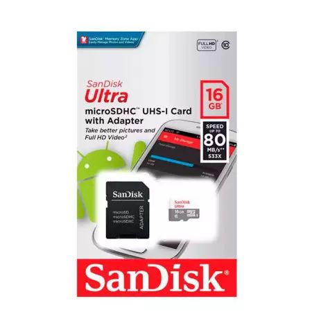 CARTAO DE MEMORIA SANDISK ULTRA 16GB