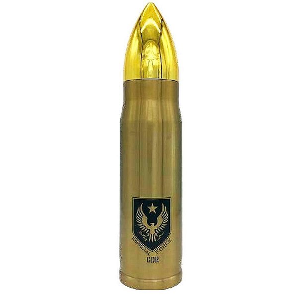 GARRAFA DE INOX BALA DE CANHÃO 500ML Dourado