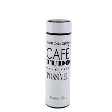 GARRAFA TERMICA DE INOX 470ML Branco