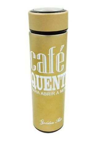 GARRAFA TERMICA DE INOX 470ML Marrom