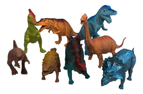 KIT DINOSSAURO COM 8 PECAS Cor:02