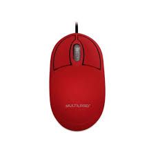 Mouse Multilaser Classic Usb Vermelho - Mo003