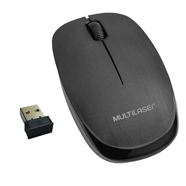 Mouse Sem Fio 2.4Ghz Preto Usb Mo285
