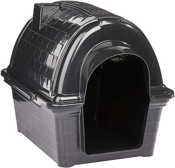 CASINHA PLASTICA PARA PET PRETA N°2 IGLU FURACÃO PET