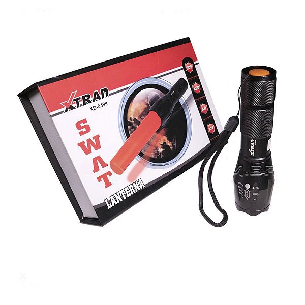 LANTERNA SWAT PEQUENA RECARREGAVEL