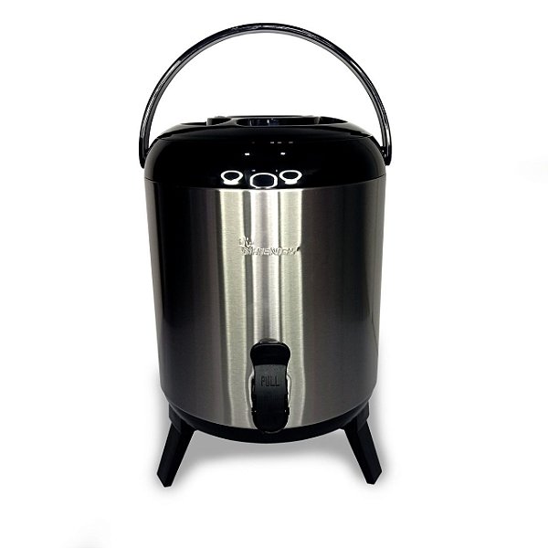 Botijão Termico Para Bebidas Inox  7,7Litros Preto Henay